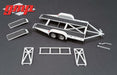 Tandem Car Trailer with Tire Rack - Grey  GMP 1/43 14303