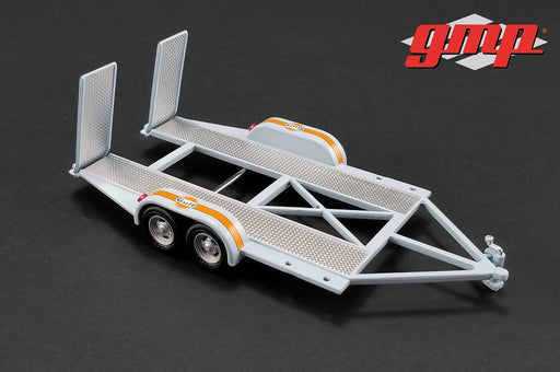 (Web Only) Tandem Car Trailer with Tire Rack - Gulf  GMP 1/43 14304