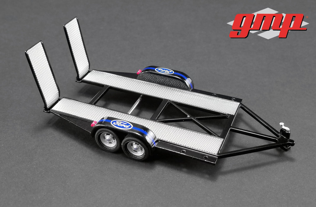 Tandem Car Trailer with Tire Rack -FORD  GMP 1/43 14305 Passion Diecast 