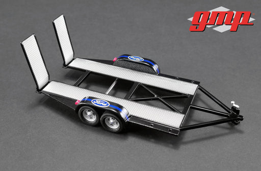 Tandem Car Trailer with Tire Rack -FORD  GMP 1/43 14305 Passion Diecast 