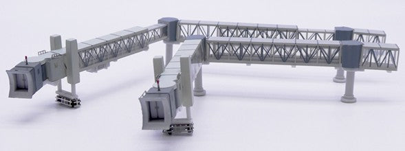 Air passenger Bridge for narrow-body aircraft transparent / 2 per set / JC Wings / 1:400 / LH4389