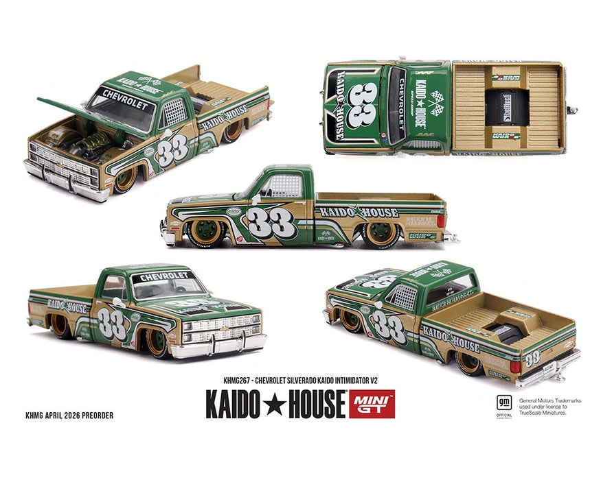 Chevrolet Silverado Kaido Intimidator V2 - Beige - Mini GT & Kaido★House 1/64 - KHMG267 Passion Diecast