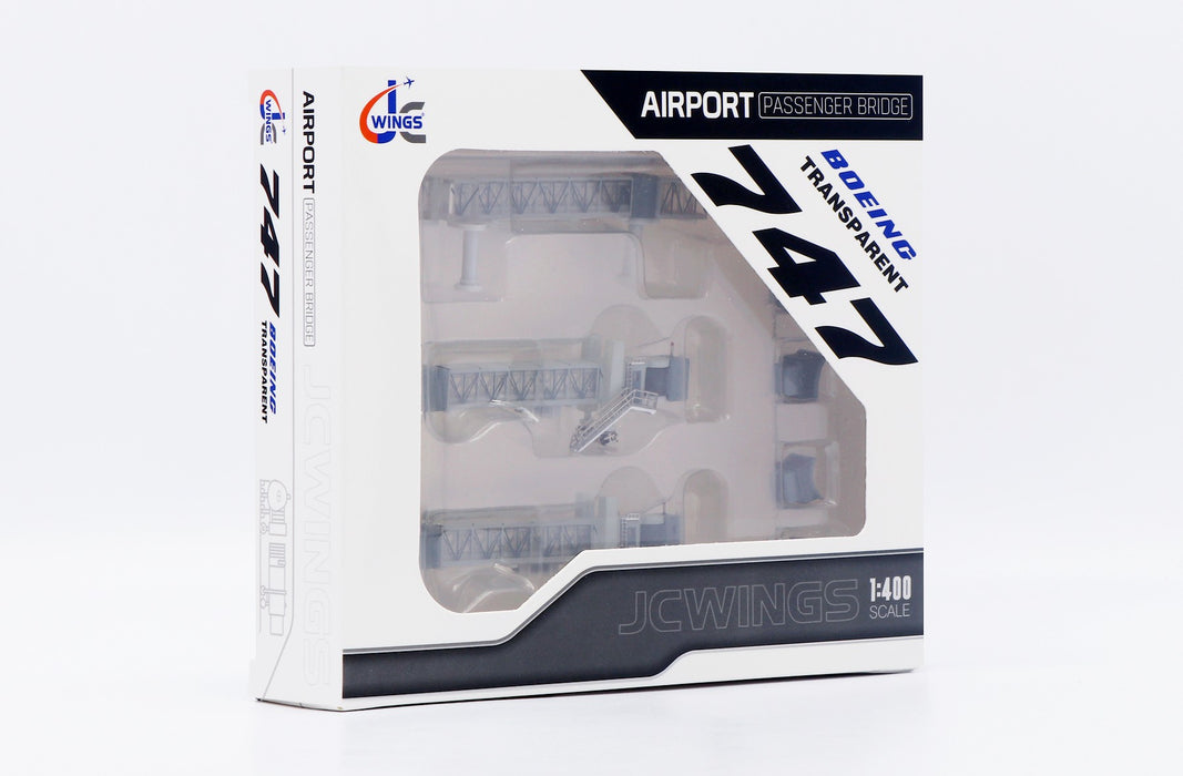 Air passenger Bridge for wide-body aircraft transparent / 1 per set / JC Wings / 1:400 / LH4387