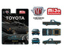 1985 Toyota Pickup Truck Slammed Custom - Matte Grey w/ Carbon Hood - M2 Machine - 1:64 - 31500-MJS104 Passion Diecast