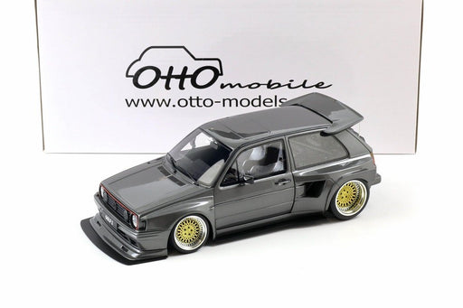 VW Golf II 2 GTI by Kyzyl Saleem Ascot grey metallic 2021 - OTTO - 1/18 - OT476 Passion Diecast 