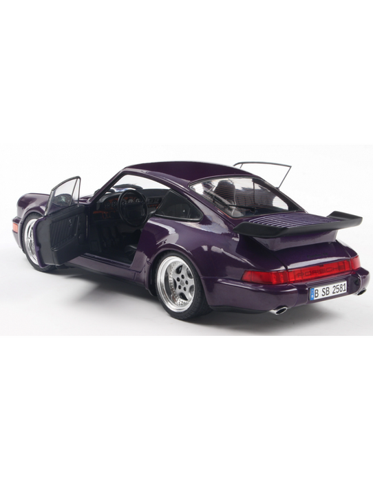 Porsche 964 Turbo 1990 Violet - Solido - 1/18 - S1803412 - Passion Diecast 