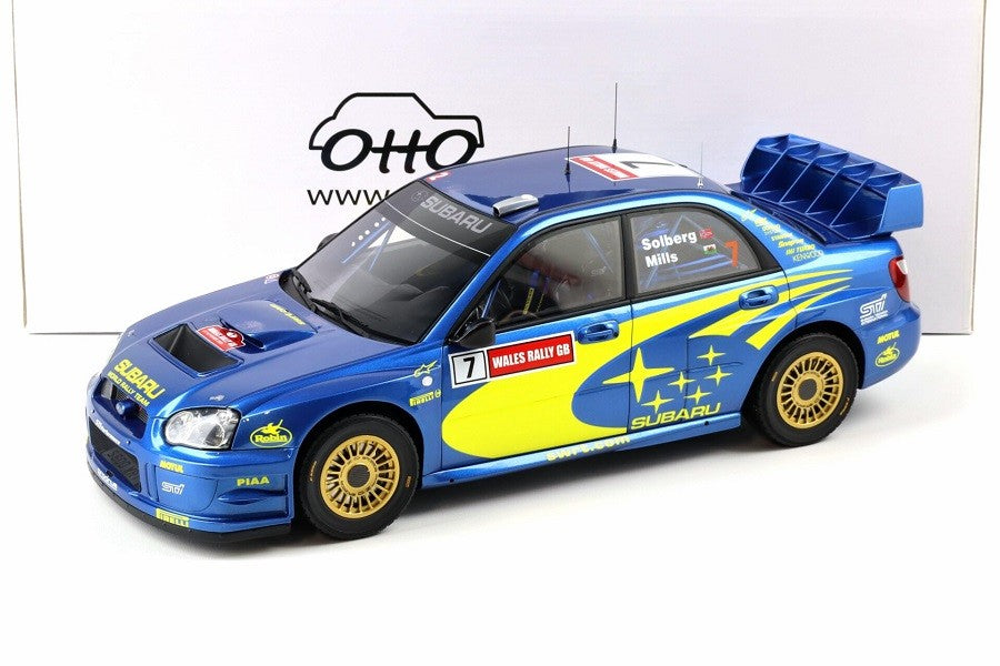 Subaru Impreza S9 WRC Rally of Wales 2003 Solberg No.7 - OTTO - 1/12 - G092 - Passion Diecast 