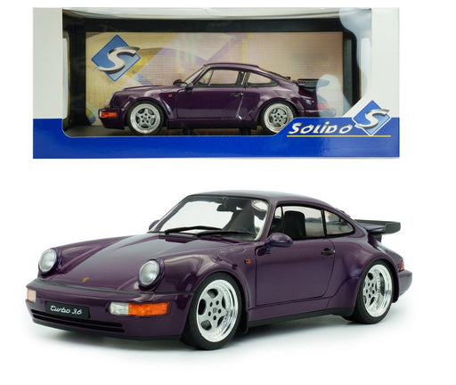 Porsche 964 Turbo 1990 Violet - Solido - 1/18 - S1803412 - Passion Diecast 
