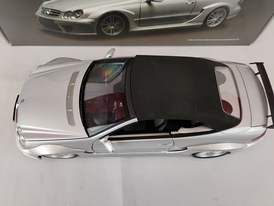 (Used)(Free shipping)  MERCEDES BENZ CLK DTM AMG CABRIOLET (SILVER) 1/18 KYOSHO 084625 Used