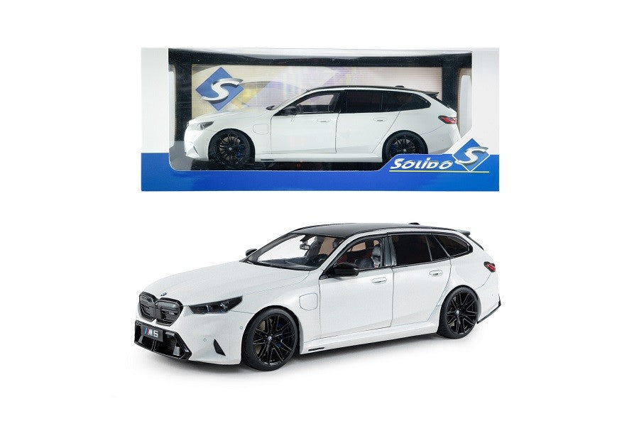 BMW M5 Touring M 2025 White - Solido - 1/18 - S1814802 - Passion Diecast 