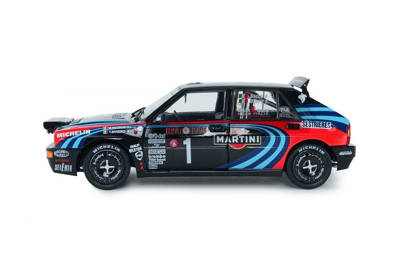 Lancia Delta HF Integrale TRIBUTE TO BIASON Rallye Montecarlo 1990 - Solido - 1/18 - S1807809 - Passion Diecast 