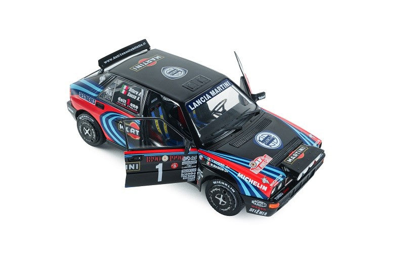 Lancia Delta HF Integrale TRIBUTE TO BIASON Rallye Montecarlo 1990 - Solido - 1/18 - S1807809 - Passion Diecast 