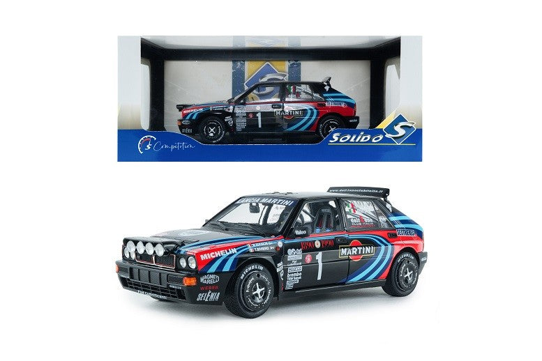 Lancia Delta HF Integrale TRIBUTE TO BIASON Rallye Montecarlo 1990 - Solido - 1/18 - S1807809 - Passion Diecast 