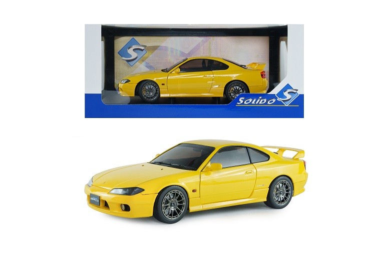 Nissan Silvia S15 Spec-R AERO 1999 Yellow - Solido - 1/18 - S1812206 - Passion Diecast 