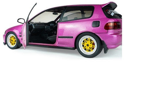 Honda Civic (EG6) 1991 Pink - Solido - 1/18 - S1810409 - Passion Diecast 