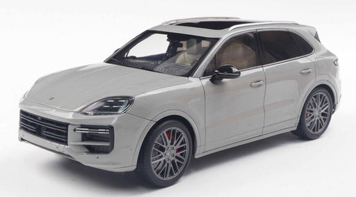 Porsche Cayenne Turbo S 2024 Grey - Solido - 1/18 - S1811803 - Passion Diecast 