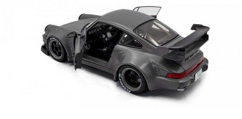 Porsche 911 964 RWB 2024 (Nardo Grey) avec une figurine Akira Nakai - Solido - 1/18 - S1807517 - Passion Diecast 