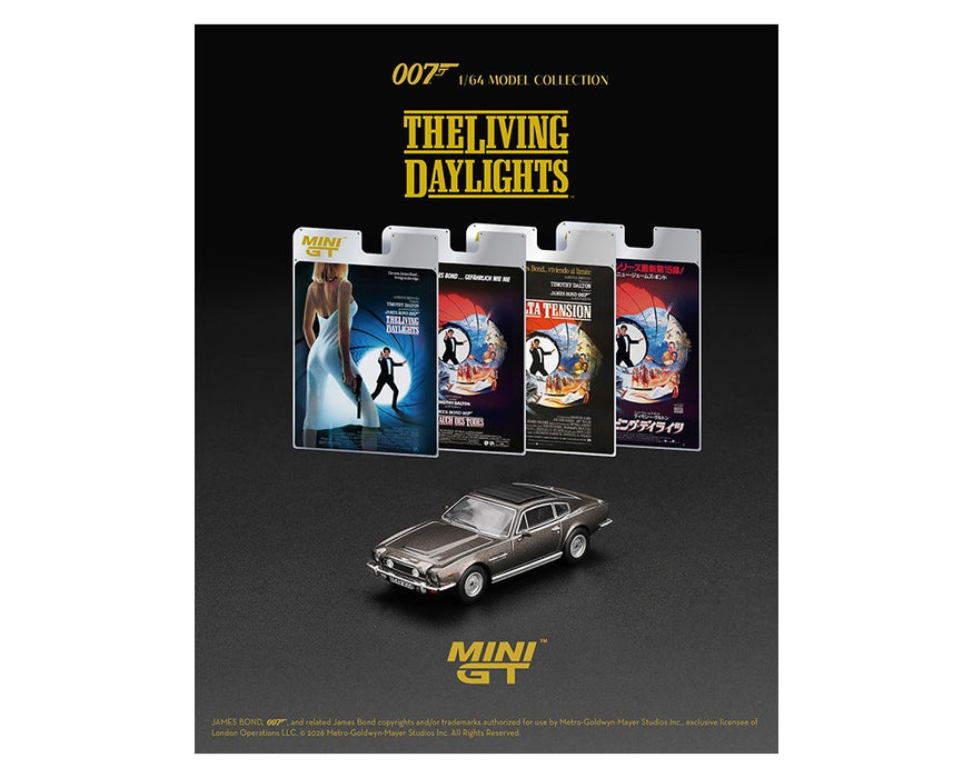 Aston Martin V8 Vantage The Living Daylights - English Packaging - Mini GT - 1:64 - MGT00916-007E Passion Diecast