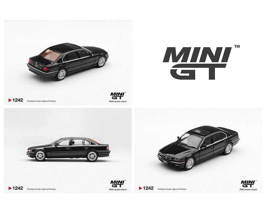 BMW 750IL - Black Sapphire - Mini GT - 1:64 - MGT01242 Passion Diecast