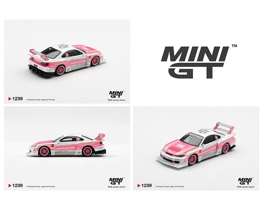 Nissan Silvia (S15) LB-Super Silhouette AMOCULTURE - Mini GT - 1:64 - MGT01239 Passion Diecast