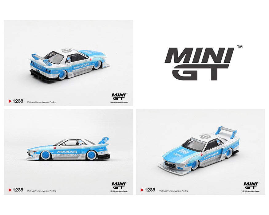 Nissan Skyline GT-R (R32) LBWK Kaido Works AMOCULTURE - Mini GT - 1:64 - MGT01238 Passion Diecast