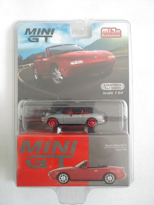 CHASE CAR Mini GT - 1:64 - Mazda Miata MX-5 (NA) Classic Rouge  - Mijo Exclusives USA -  MGT00288GR - Passion Diecast