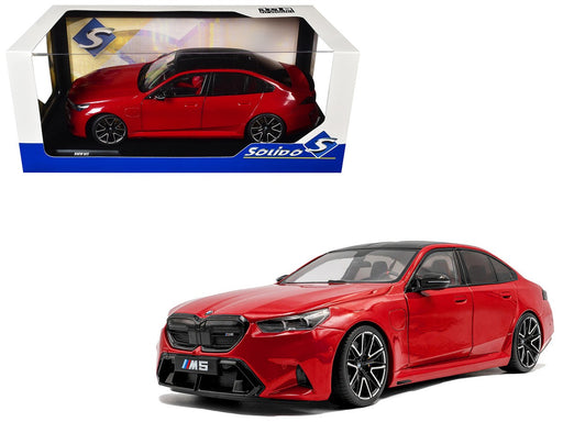 BMW M5 M 2025 - Fire Red - Solido - 1/18 - S1814702 - Passion Diecast 