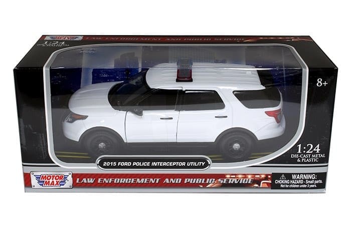 2015 Ford Police Interceptor Utility with Lightbar - Law Enforcement - Motormax 1/24 - 76959 Passion Diecast