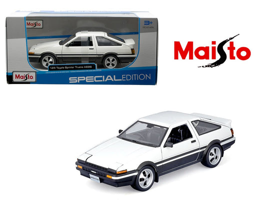 Toyota Sprinter Trueno AE86 - White/Black - Maisto 1/24 - 32916 WH