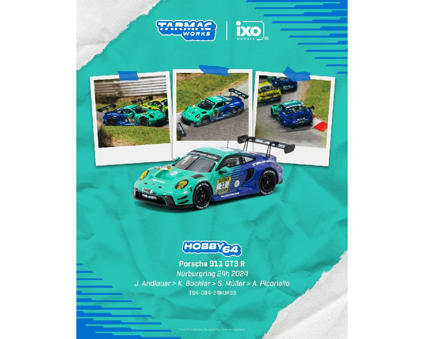 Porsche 911 GT3 R Nürburgring 24h 2024 - Tarmac Works - 1/64 - T64-084-24NUR33 Passion Diecast