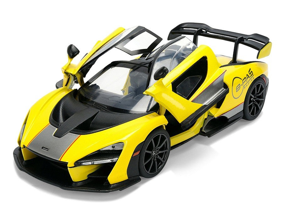  McLaren Senna 8-PAS Racing - Yellow Metallic with Black Top - Hyper-Spec -  Jada  1/24 - 36484 Passion diecast