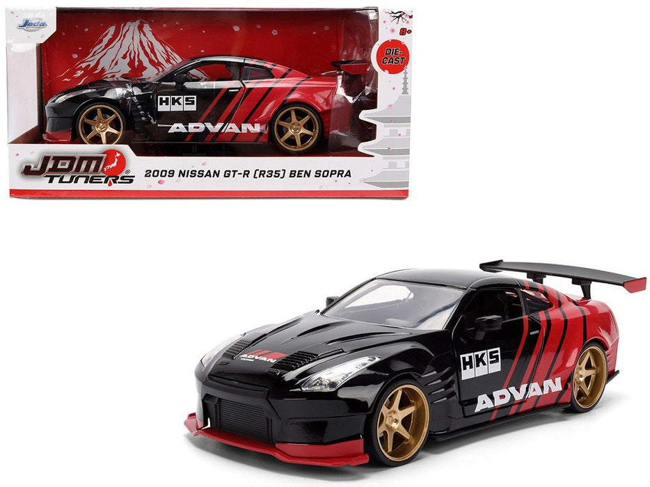2009 Nissan GT-R (R35) Ben Sopra Advan - Black and Red - JDM Tuners - Jada 1/24 - 37022 Passion diecast