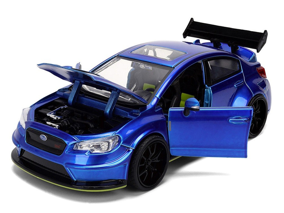 2016 Subaru WRX STI Widebody - Blue Metallic - JDM Tuners - Jada 1/24 - 37491 Passion diecast
