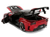 1995 Mazda RX-7 Widebody VeilSide - Black and Red Metallic - JDM Tuners - Jada 1/24 - 37646 Passion diecast