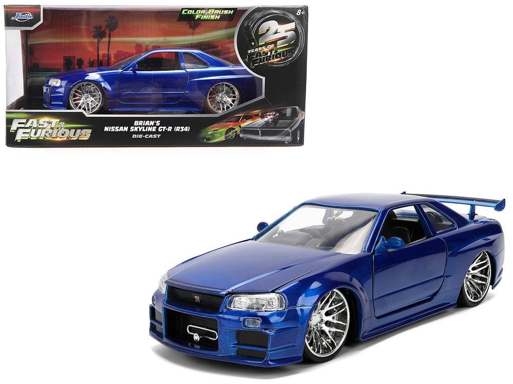Nissan Skyline GT-R (R34) Blue Color Brush Finish 25 Years of Fast ...
