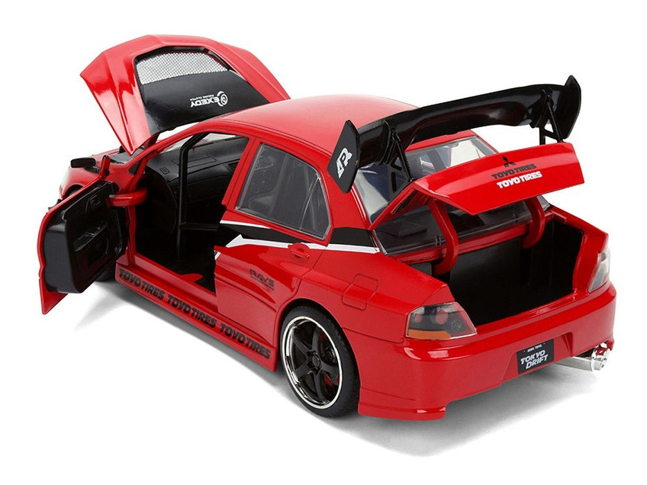 Mitsubishi Lancer Evolution IX Red with Graphics - 25 Years of Fast & Furious Anniversary - Jada 1/24 - 36208