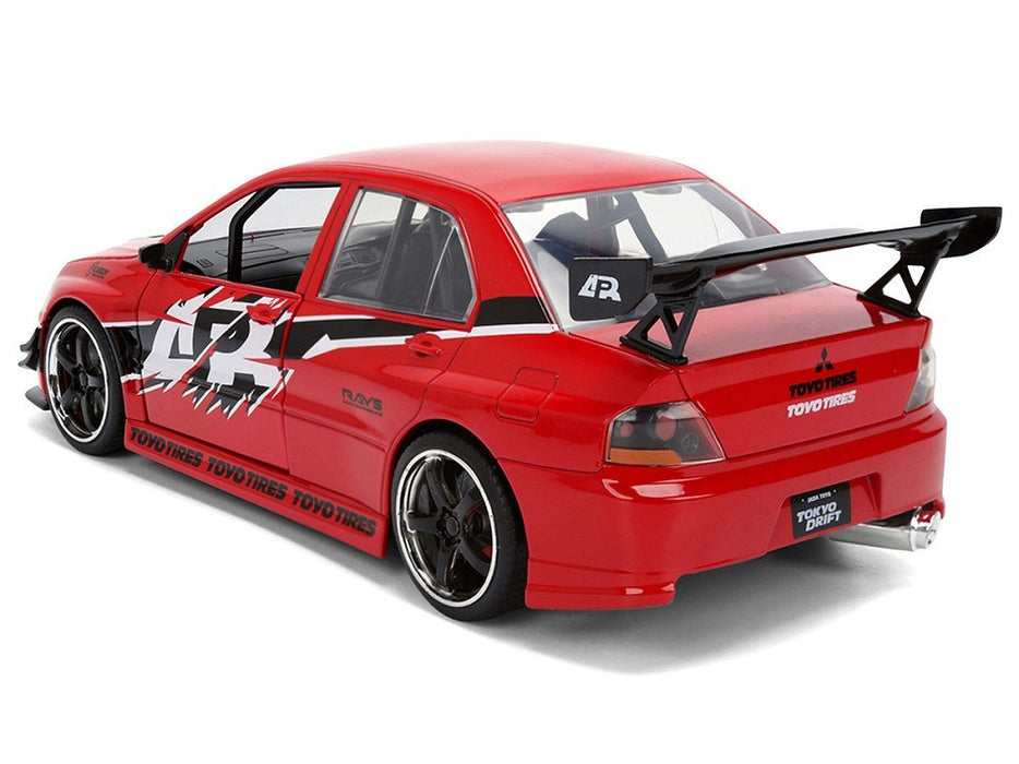 Mitsubishi Lancer Evolution IX Red with Graphics - 25 Years of Fast & Furious Anniversary - Jada 1/24 - 36208