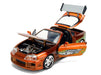 Toyota Supra Orange Color Brush Finish - 25 Years of Fast & Furious Anniversary - Jada 1/24 - 37703 Passion Diecast