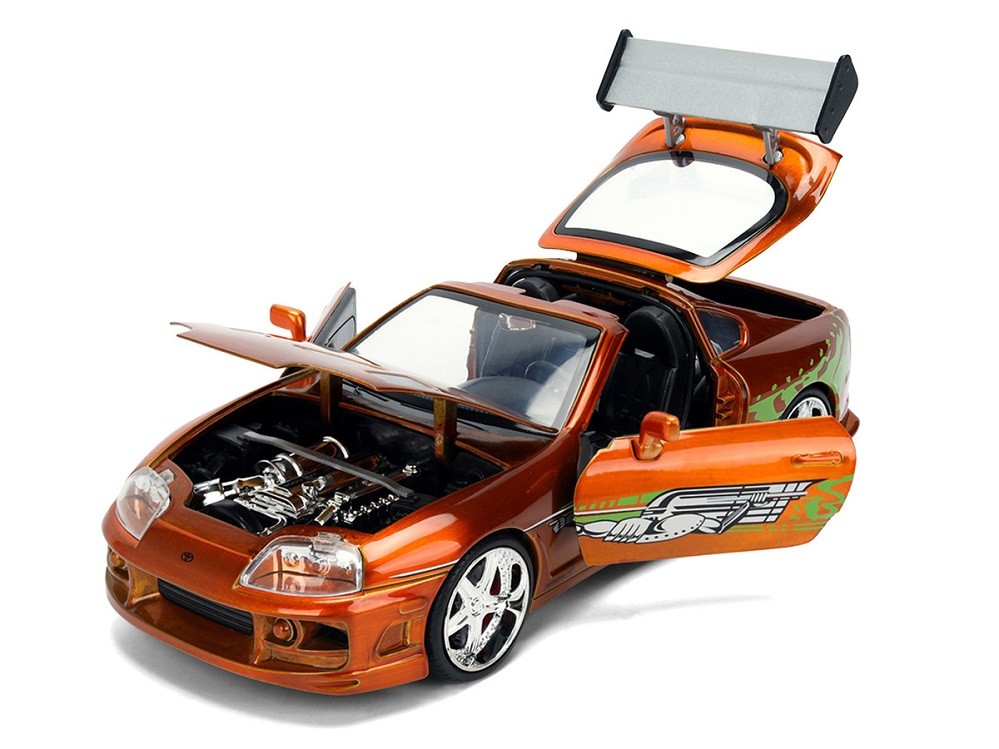 Toyota Supra Orange Color Brush Finish - 25 Years of Fast & Furious ...