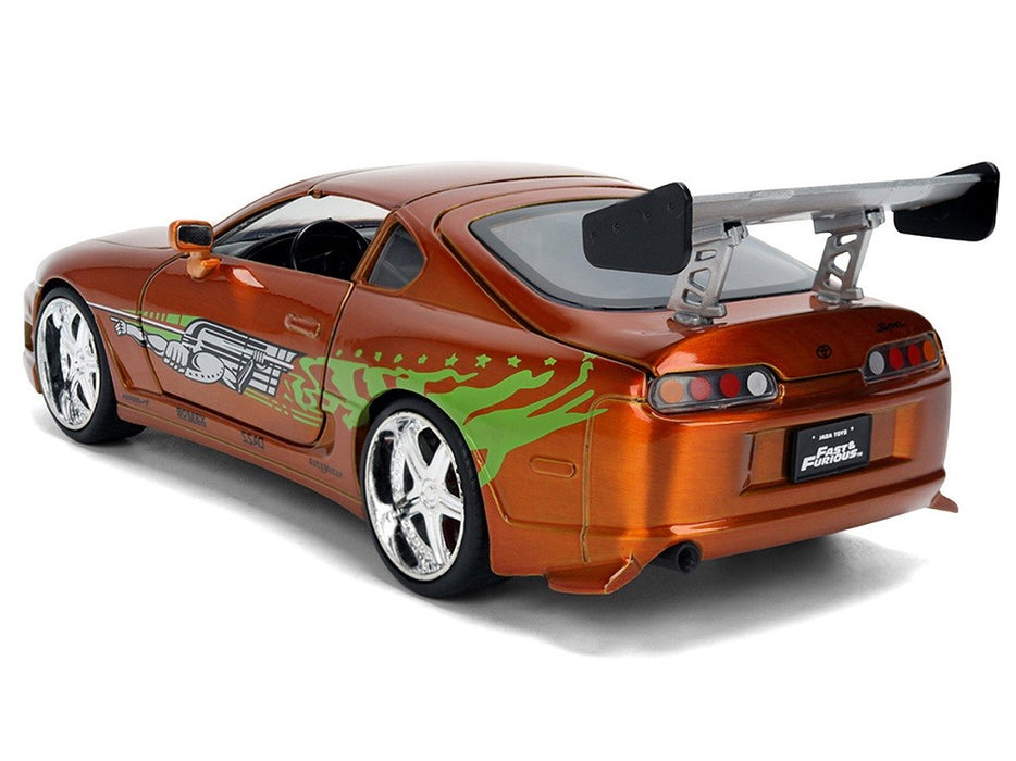 Toyota Supra Orange Color Brush Finish - 25 Years of Fast & Furious Anniversary - Jada 1/24 - 37703 Passion Diecast
