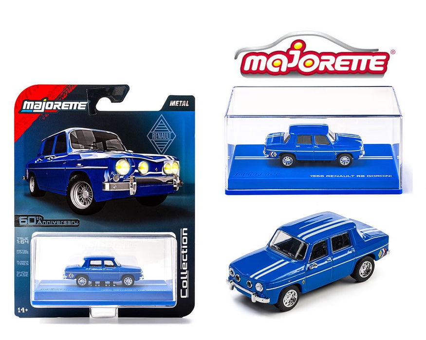 1966 Renault R8 Gordini - Blue - Majorette 1:64 - 8505001020 - Passion Diecast 