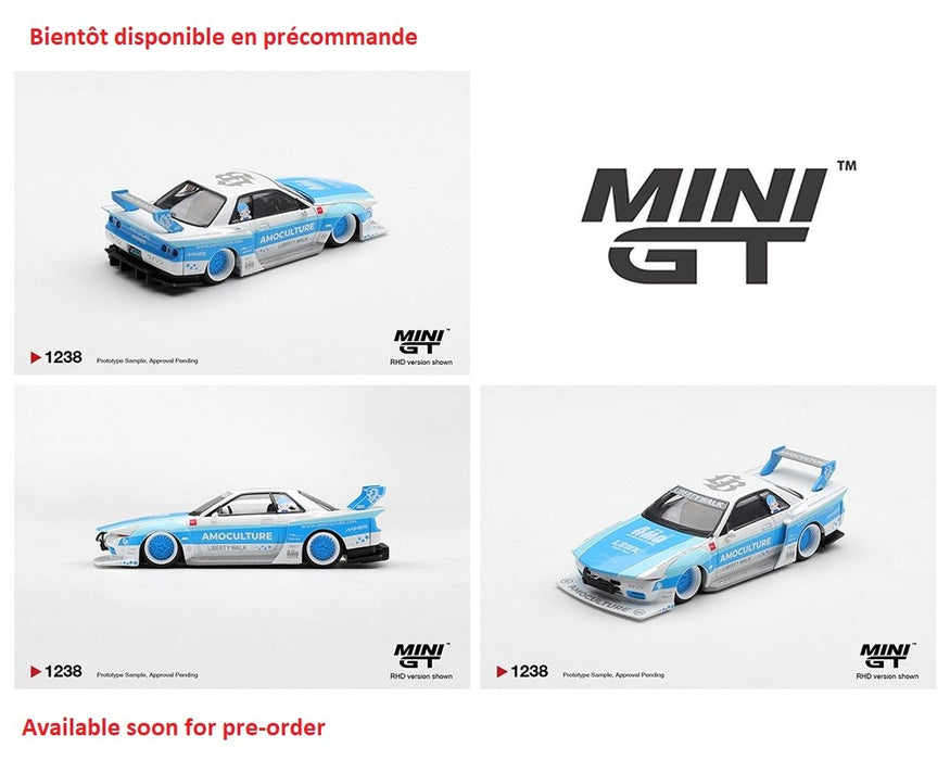 Nissan Skyline GT-R (R32) LBWK Kaido Works AMOCULTURE - Mini GT - 1:64 - MGT01238 Passion Diecast