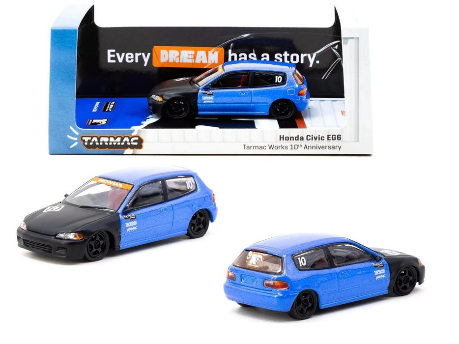Honda Civic EG6 Tarmac Works 10th Anniversary - Tarmac Works - 1/64 - T64-TL001-10TH Passion Diecast