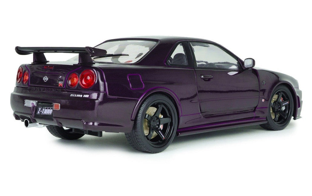 Nissan Skyline (R34) GT-R Z Tune 1999 Midnight Purple - Solido - 1/18 - S1804311 - Passion Diecast