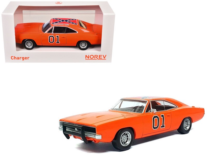 1969 Dodge Charger 01 "General Lee" Orange  Norev 1/43  950011