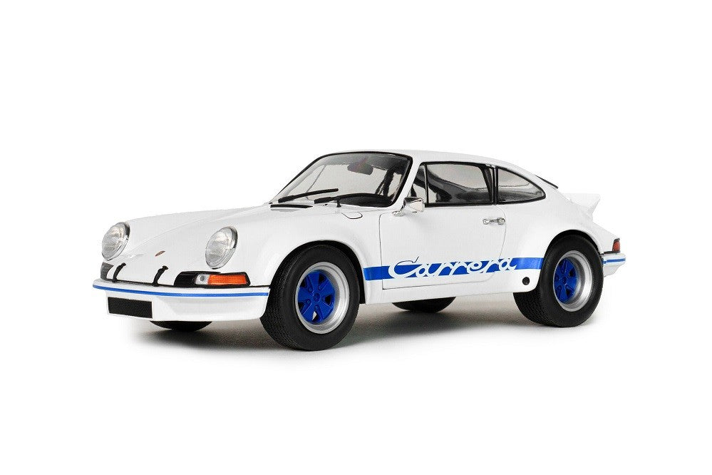 PORSCHE 911 RSR WHITE & BLUE CARRERA STRIPES 1973 - Solido - 1/18 - S1801119 - Passion Diecast 