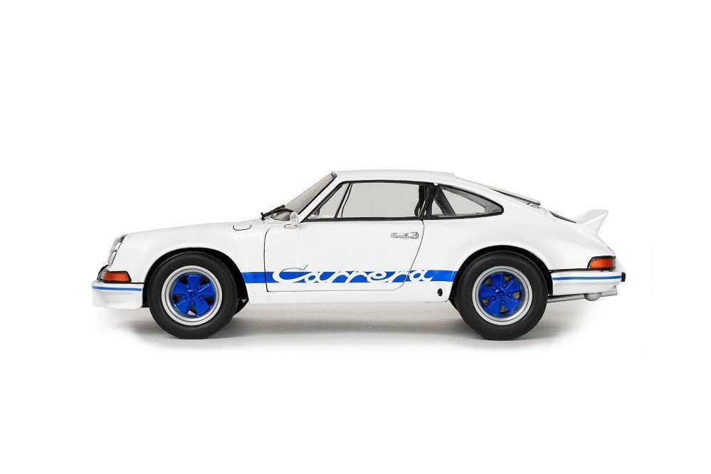 PORSCHE 911 RSR WHITE & BLUE CARRERA STRIPES 1973 - Solido - 1/18 - S1801119 - Passion Diecast 