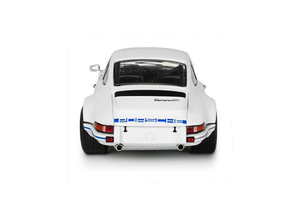 PORSCHE 911 RSR WHITE & BLUE CARRERA STRIPES 1973 - Solido - 1/18 - S1801119 - Passion Diecast 