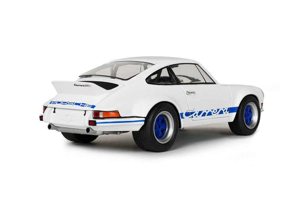 PORSCHE 911 RSR WHITE & BLUE CARRERA STRIPES 1973 - Solido - 1/18 - S1801119 - Passion Diecast 