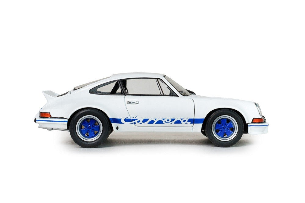PORSCHE 911 RSR WHITE & BLUE CARRERA STRIPES 1973 - Solido - 1/18 - S1801119 - Passion Diecast 